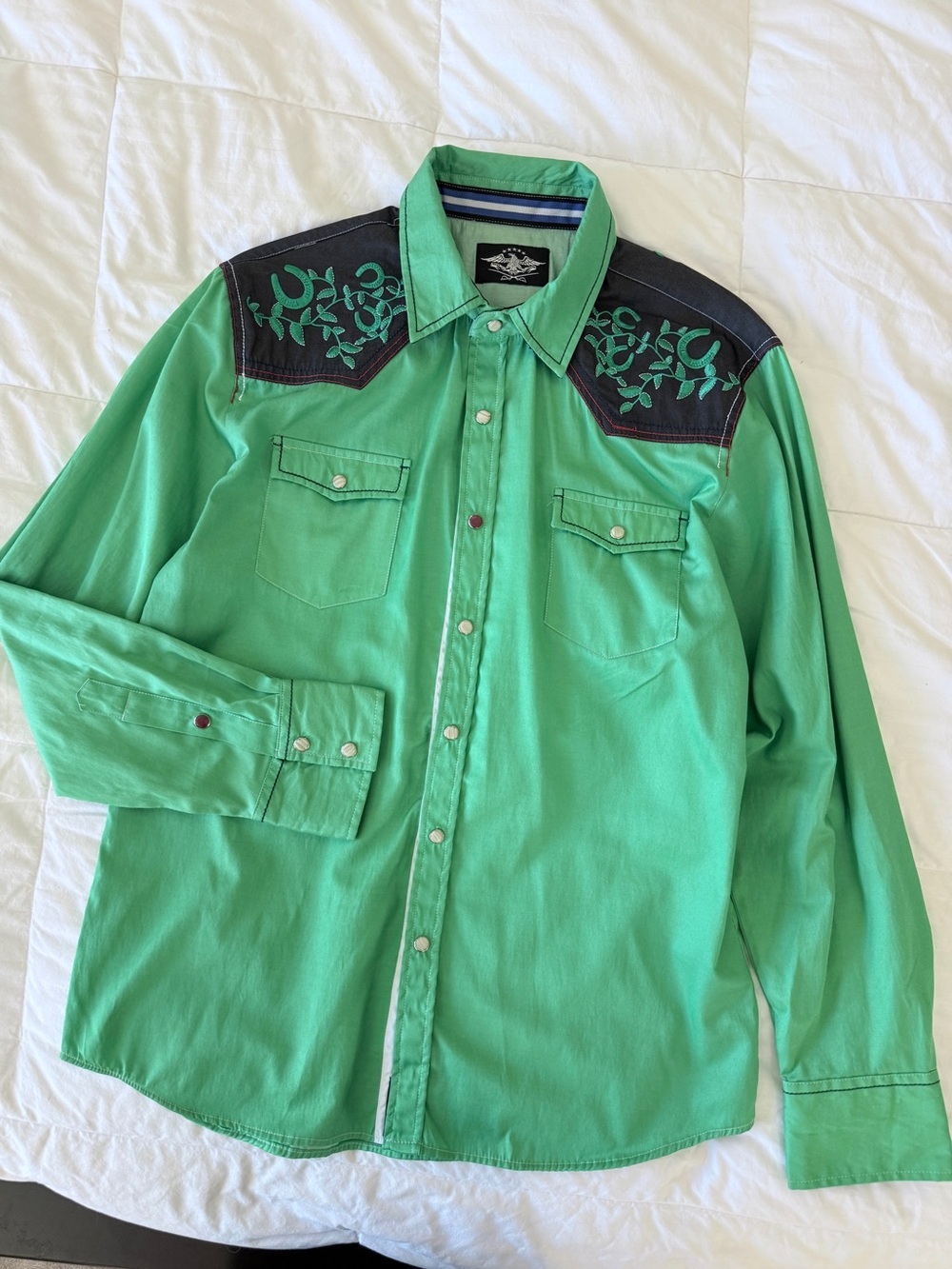 El General Embroidered Cowboy Snap-Front Shirt XL